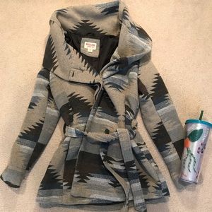 Cowl Neck Thick Coat